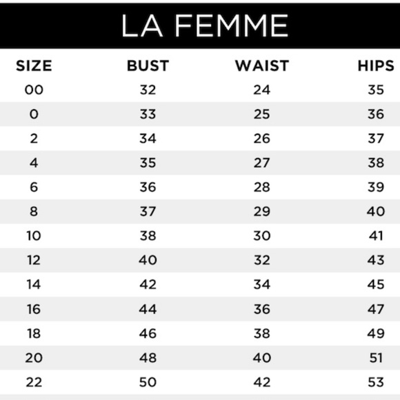 NEW La Femme 21836 Blue Prom Gown - Picture 6 of 6